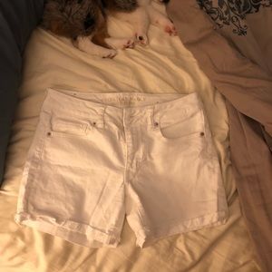 American eagle white shorts. Size 8